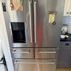 KitchenAid KRMF706ESS 25.8 Cu. Ft. 5 French Door Stainless Steel Refrigerator - Silver