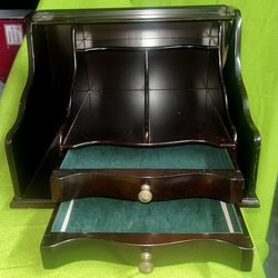 Bombay Co. Solid Mahogany Secretary Organizer