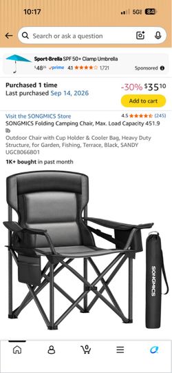 2 Heavy-Duty Folding Beach & Camping Chairs — $60 for Both Molokai | Pickup Oct. 15 | 400 & 600 lb