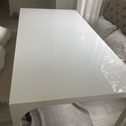 72” White Lacquer Table Crate And Barrel