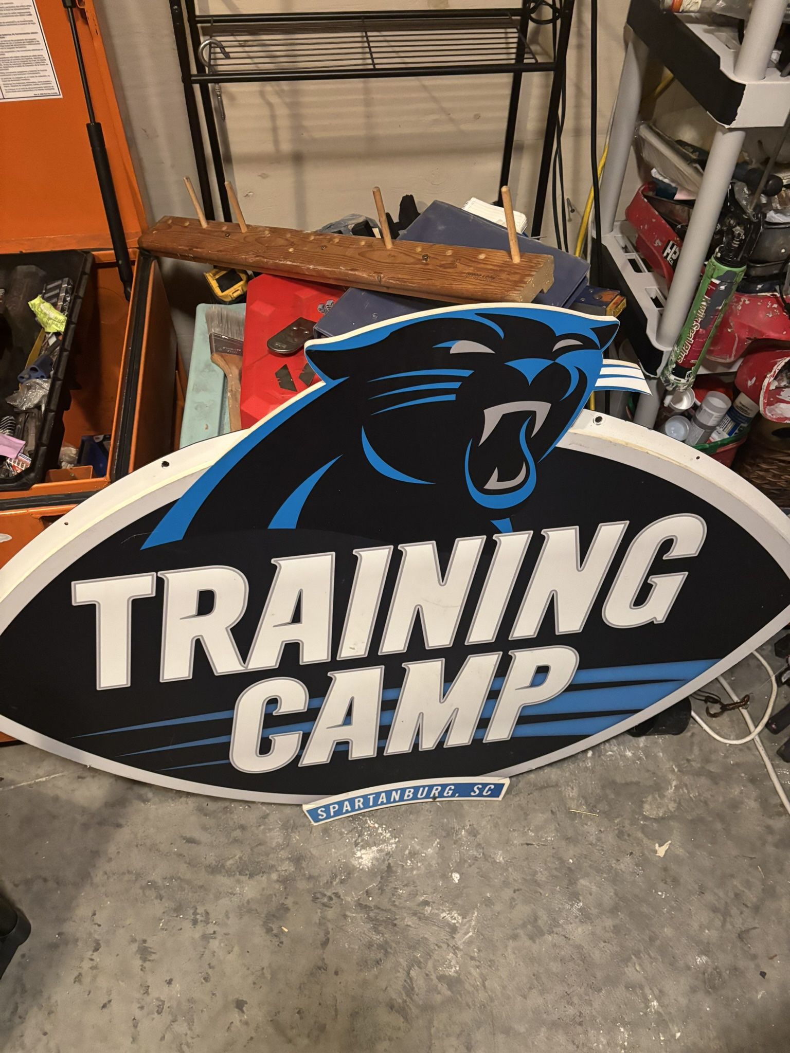 Panthers Training, Camp Sign