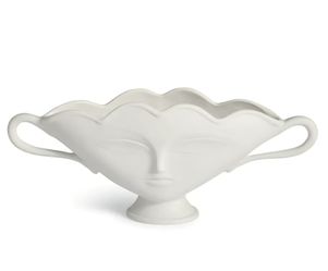 Jonathan Adler White Giulette Small Urn – Modern Sculptural Vase