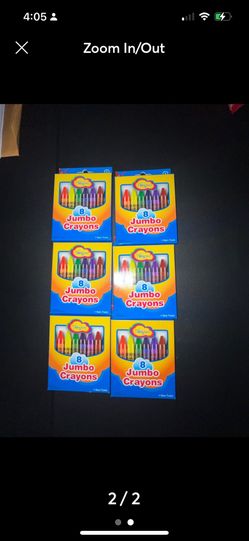 new bundle 6 packs of 8 jumbo crayons