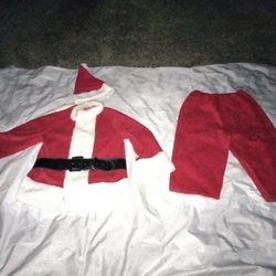 Vintage Santa Outfit Hot No Beard Jacket Pants Boot Coverings, Seffner FL