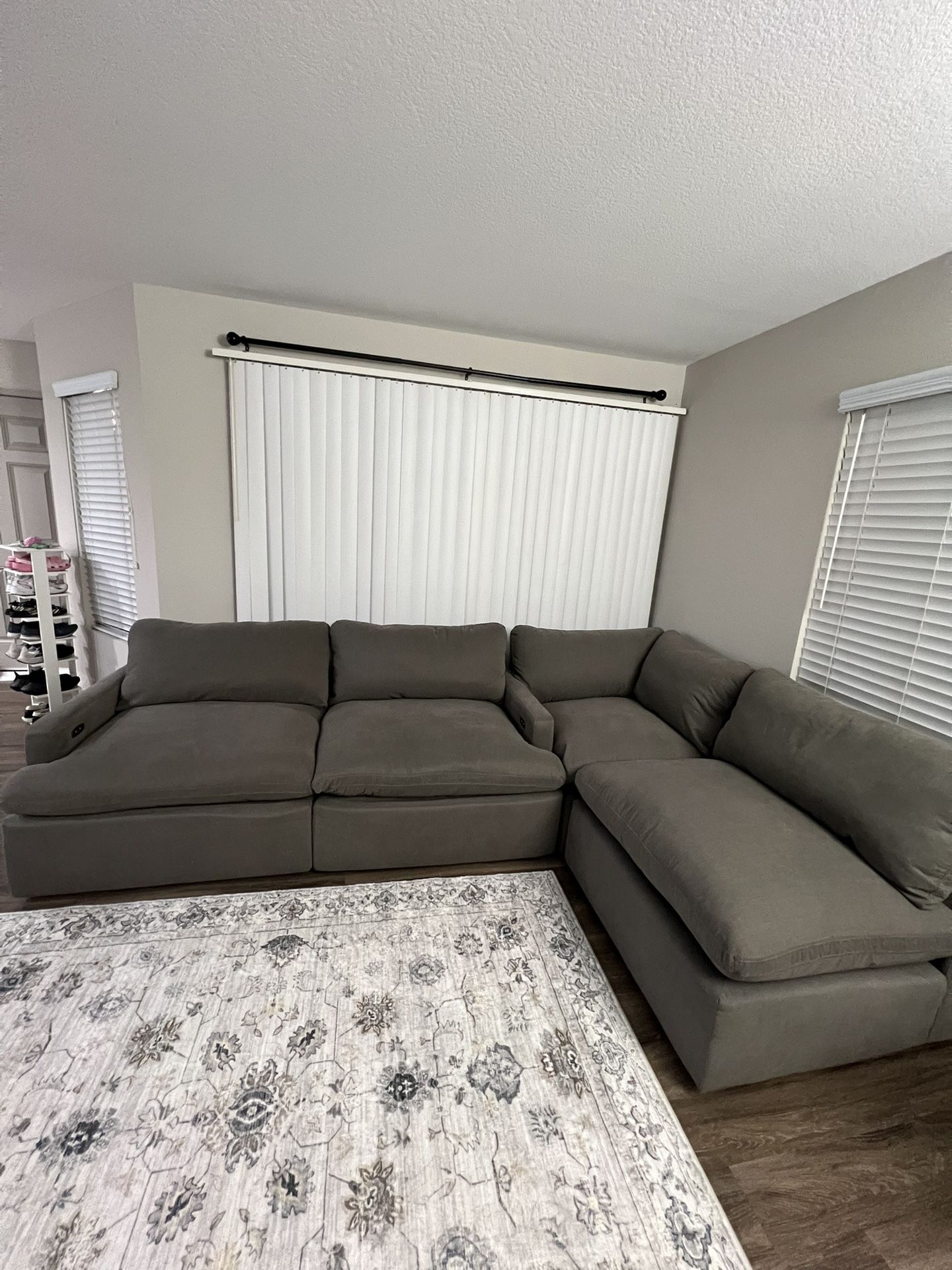 Dream Slate 3 PC laf Power Recliner Armless Couch