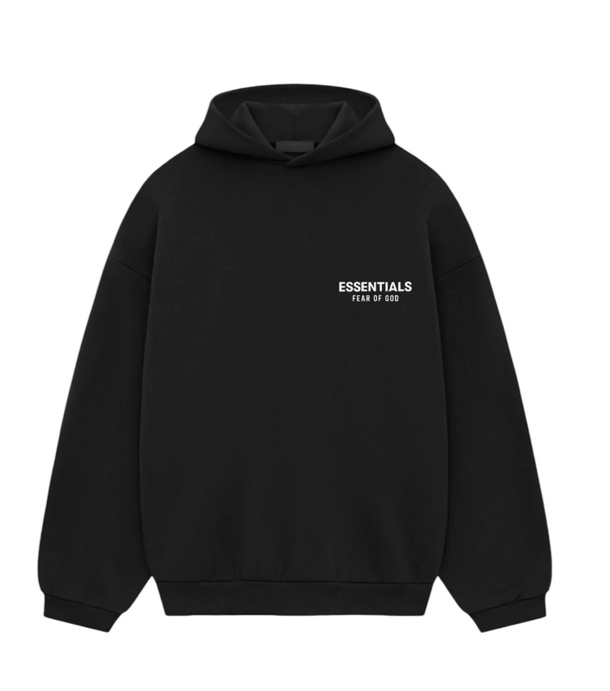 Fear Of God Essentials Fleece Hoodie (FW24) Black