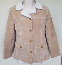 Tilt ALL Leather WARM Jacket Shearling-LIKE Inside MINT/PERFECT! 0 USE Sz L