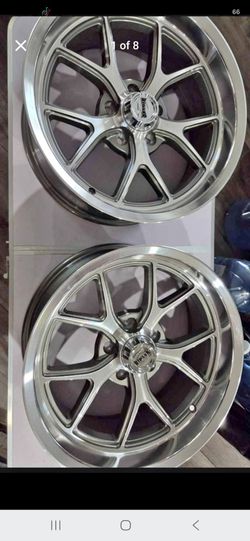 New
Ridler 661 Series Gloss Gray Wheels with Diamond Cut Lip 18x8
Set of 2
