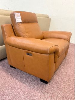 Top grain leather single recliner JULIUS