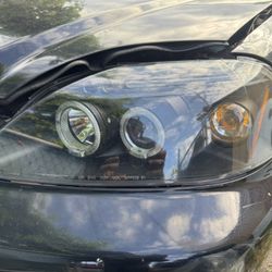 99-00  Civic Black Halo Headlights