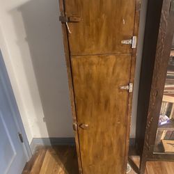 Antique Wood Stove Cabinet