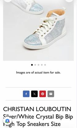 Christian Louboutin Crystal High Top Sneakers
