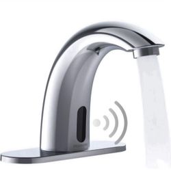 PRIMSOPH • Automatic Touchless Fauceto Motion Sensor Hands Free Electronic Infrared Smart Touchless Bathroom Sink Faucet • Retails $89.99