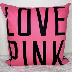 Victoria’s Secret PINK Vintage Aztec Print & Hot Pink Dorm Pillow NEW