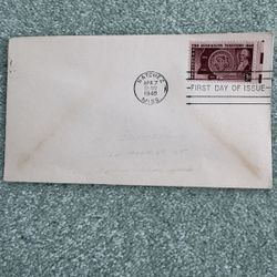1948 First Day Of Issue Cover Commemorating The 150Th Anniversary Anniversary Of The Mississippi Territory 3¢ Stamp #955
