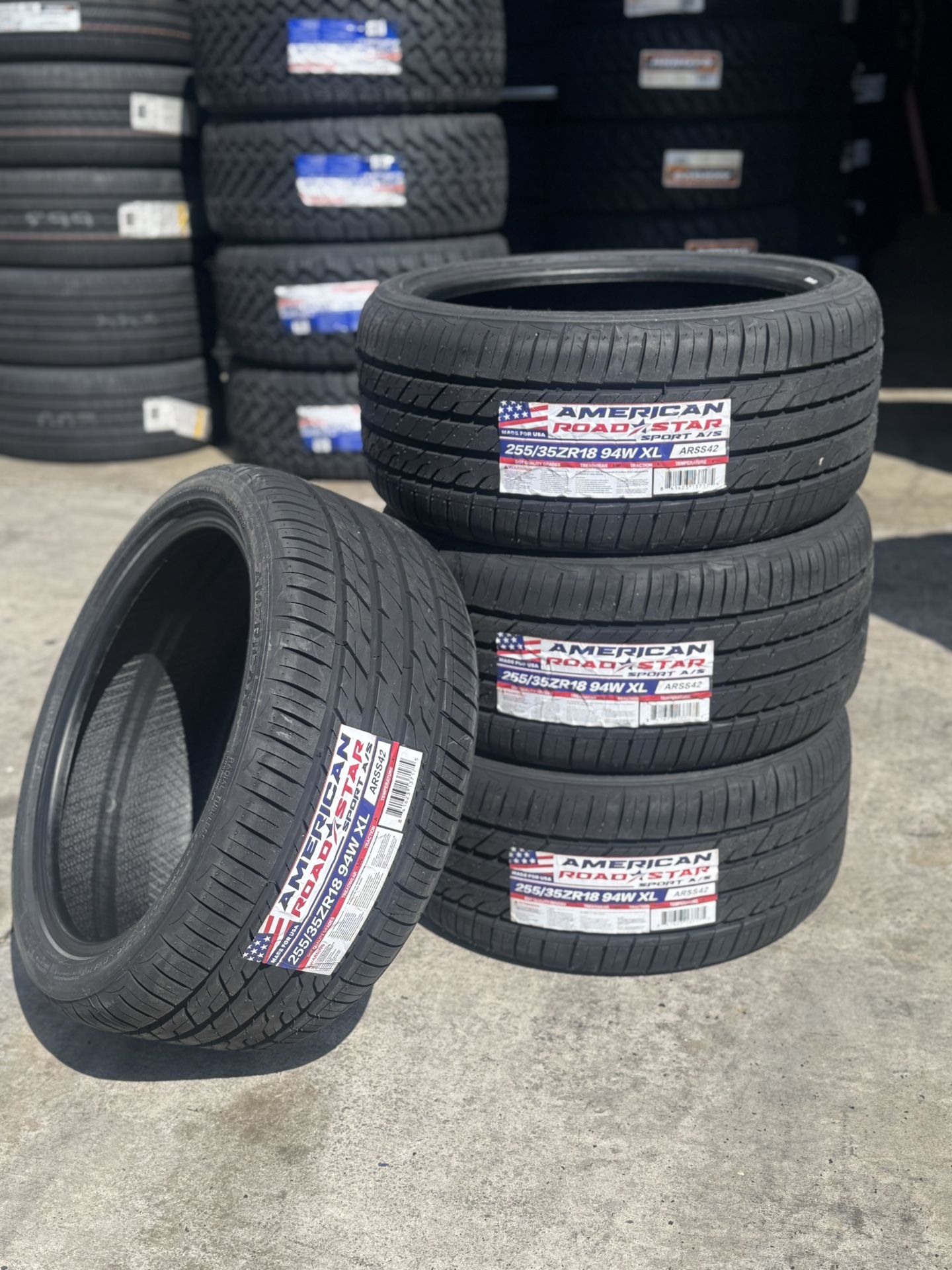 255/35/18 American New Tires Mounted And Balanced for Sale in Riverside ...