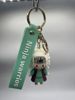 nime Character Keychain Set with Figure Charm