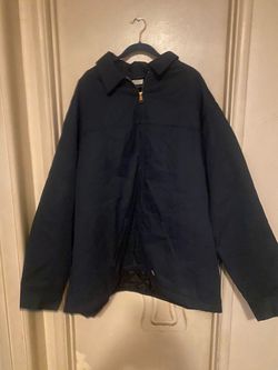 Navy Blue Dickies Zip-up Jacket with Printing on Back 4XL