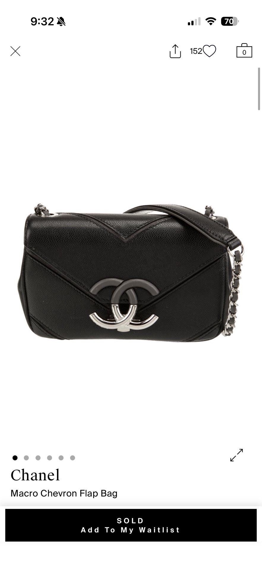 AUTH With Card Chanel Bag From The Real Real $5k