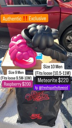 Takashi Murakami Flower Bloom Black & Raspberry Size 9 Men & 10 Men