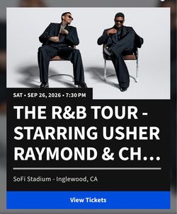 The R&B Tour – Usher & Chris Brown Tickets 🎶