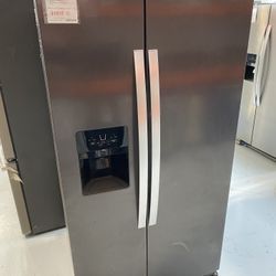 Whirlpool Black Stainless Steel 36” Wide Side-by-Side Refrigerator - 25 Cu. Ft.