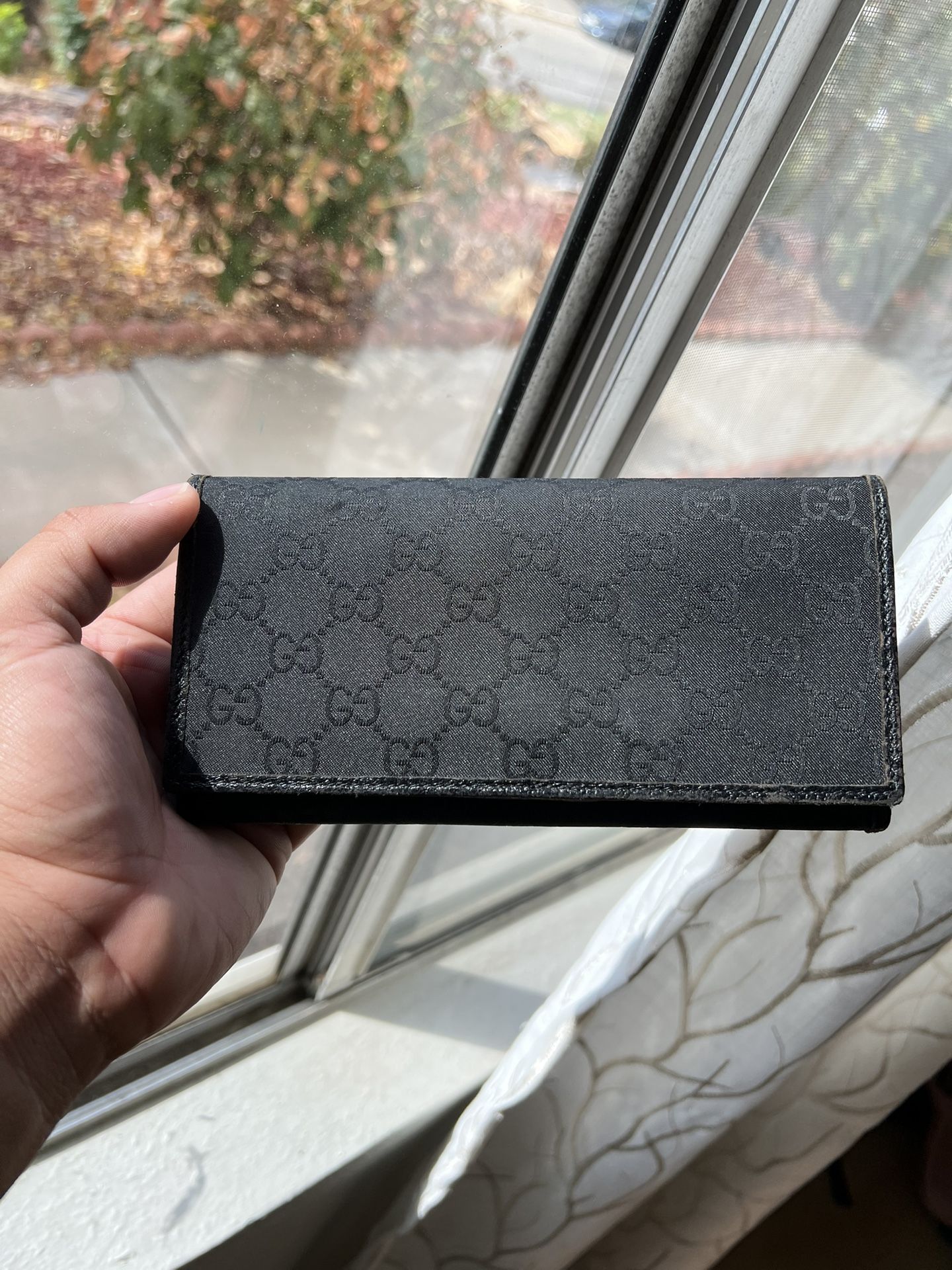 Gucci Brown Long wallet Black
