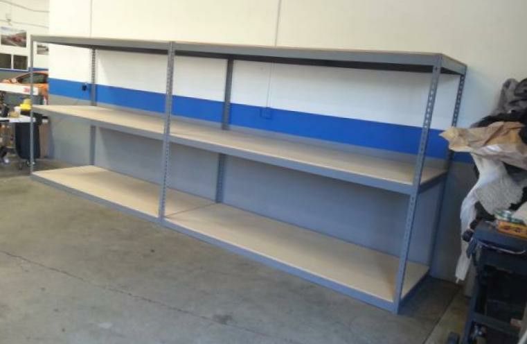 Warehouse Shelves 96 in W X 36 in D Boltless Garage Storage Rack