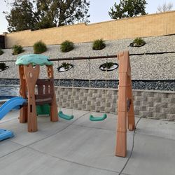 Kids Playground With Swing And Slide