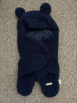 Blue Snail Receiving Blanket 