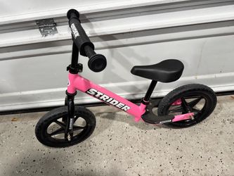 Pink strider bike