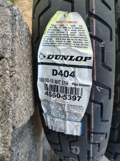 New Front and back motorcycle tires what you see is what you get all the information is in the pictures you get two for the price of one