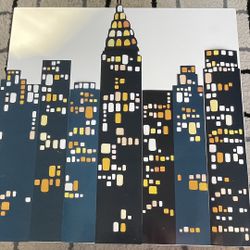 Large Contemporary Wall Art Decals- City Skyline