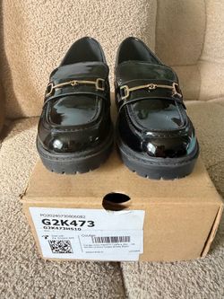 Coutgo Girl’s Platform Loafers Shoes