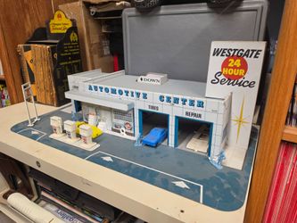 Vintage Marx Tin Westgate Automotive Service Center Toy Automobilia