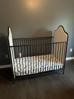 Changing Table Tufted Baby Bed Little Seeds Piper Convertible Crib