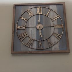 Giant Roman Numeral Wall Clock