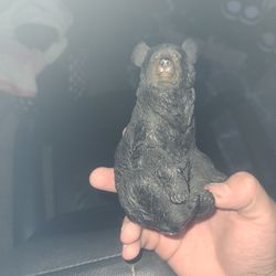 It's a cool wooden bear