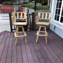 Pair Of Bar High Stools 