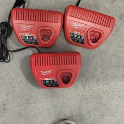 New Unused Milwaukee  M12 Chargers