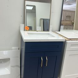 Blue 24” Shaker Vanity