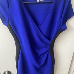 Blue and Black Dress