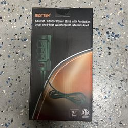 Bestten 6 Outlet Power Stake 