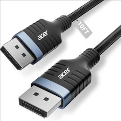 Acer 8K DisplayPort Cable 6.6FT, DP 1.4 Cable Supports 8K@60Hz 4K@240Hz 144Hz