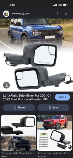 Ford Bronco left-side mirror replacement