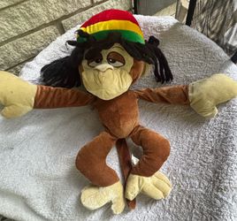 Jamaican Rasta theme plush doll from Six Flags