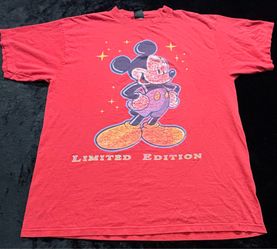 Men XL Vintage 80s Disney Mickey Mouse Limited Edition Tshirt
