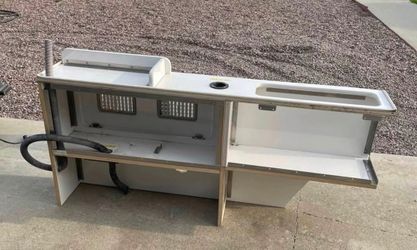 Dryer cabinet for grooming truck