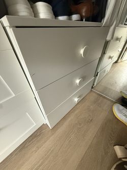 White 3-Drawer Dresser