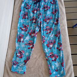 Disney Lilo & Stitch Women's Christmas Pajamas Pants Jogger Lounge Size XL